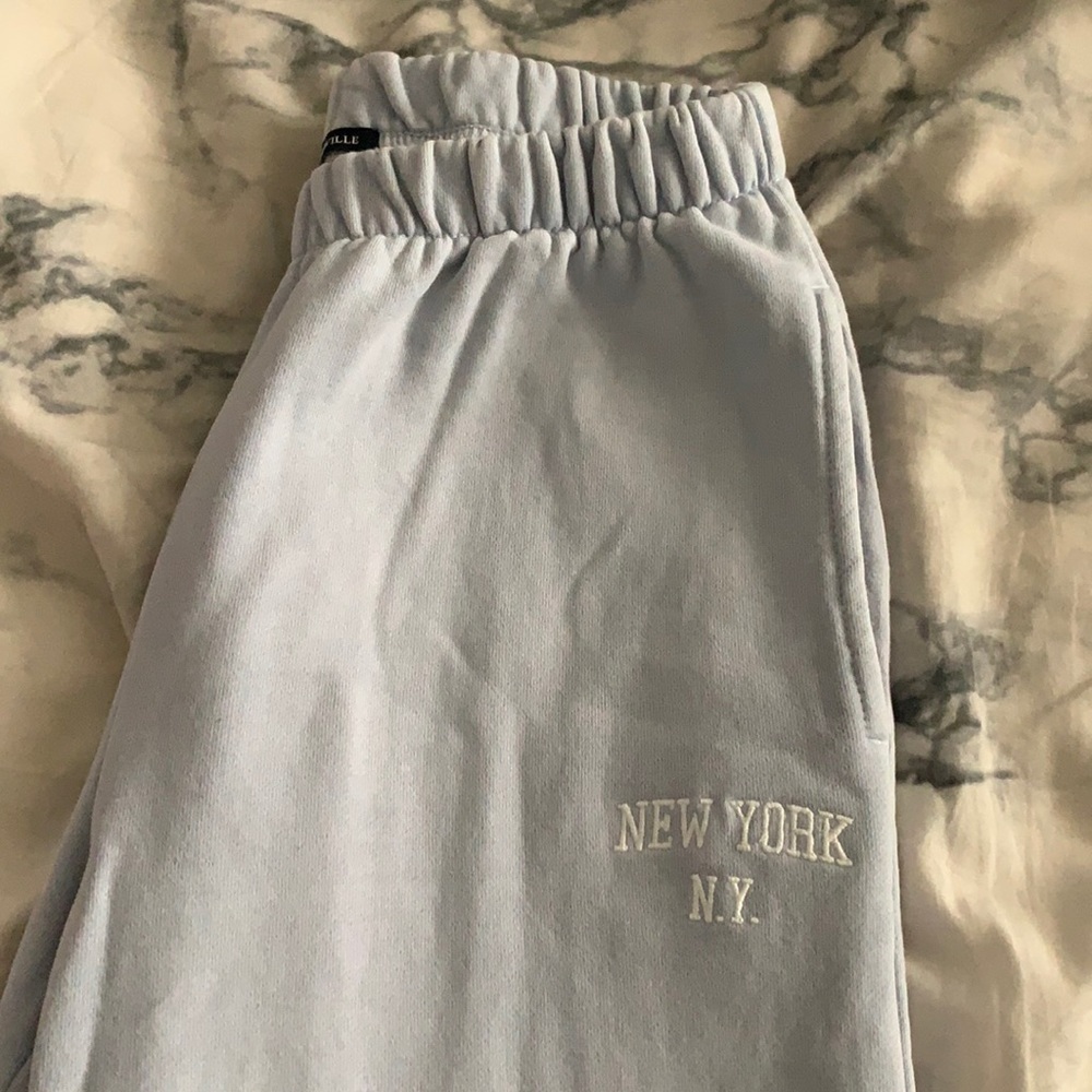 light-blue Brandy Melville sweats Size:one-size